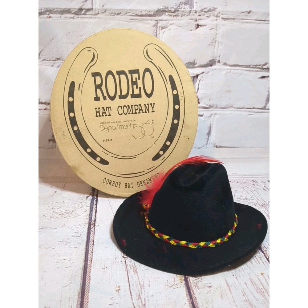 RODEO HAT COMPANY-DEPT.56-COWBOY HAT ORNAMENT-IN ORIG. BOX